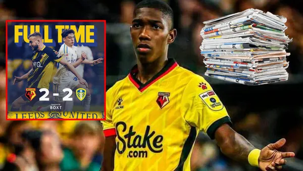 La reacción de la prensa inglesa porque Watford de Yaser Asprilla arruga en liga