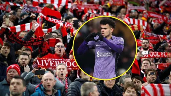 La reacción de los hinchas ingleses por gol de Luis Díaz en Liverpool vs Arsenal