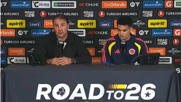 La reacción de Néstor Lorenzo tras la derrota de Colombia 3-1 ante Francia - Captura de pantalla