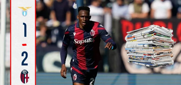 La reacción de prensa en Italia por triunfo de Bologna con John Lucumí vs Lazio