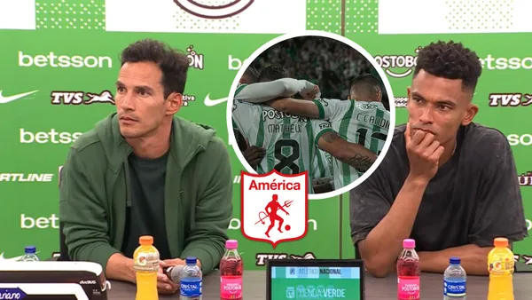 La reflexión de Diego Arias tras el 1 a 0 vs América de Cali en el Atanasio Girardot Foto: Nacionaloficial, Escudoteca y DIMAYOR