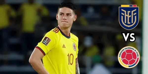 La Selección Colombia no contaría con James Rodríguez para el partido contra Ecuador.