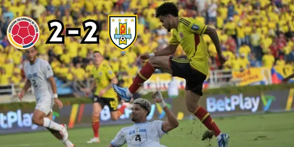 La Selección Colombia empató con la Selección de Uruguay, siendo este un resultado que sabe a poco para la ‘tricolor’.