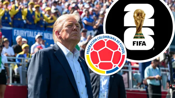 La Selección Colombia en alerta, el aviso que hizo Donald Trump sobre la Copa del Mundo Foto: FIFA, Escudoteca y Donald Trump