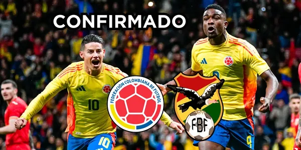 La Selección Colombia enfrentará a la Selección Bolivia