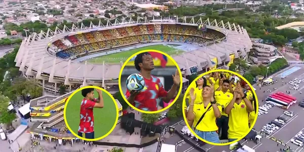 La Selección Colombia enfrentó a la Selección Venezuela en Barranquilla.