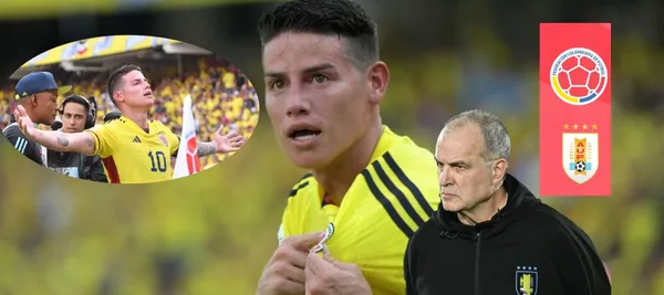 La selección Colombia está ganando parcialmente 1-0 ante Uruguay en el estadio Metropolitano de Barranquilla