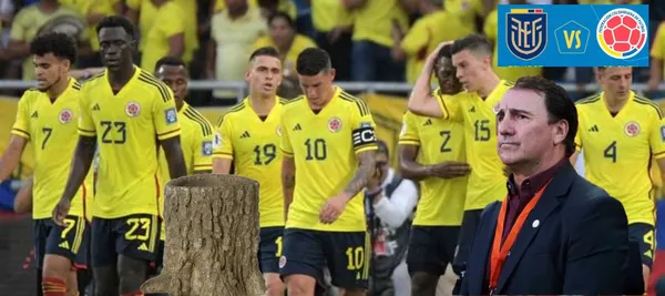 La selección Colombia está jugando ante Ecuador en condición de visitante por la eliminatoria sudamericana