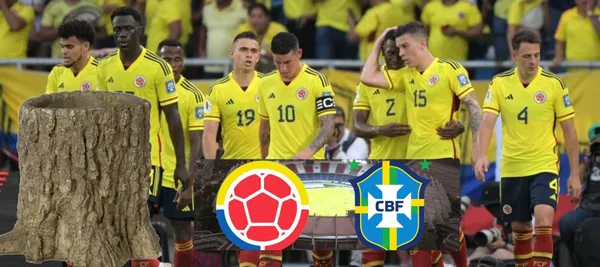 La selección Colombia está perdiendo 1-0 ante Brasil en el estadio Metropolitano de Barranquilla