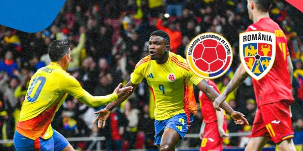 La Selección Colombia le ganó a la Selección Rumania en Madrid. Foto tomada de FCF.