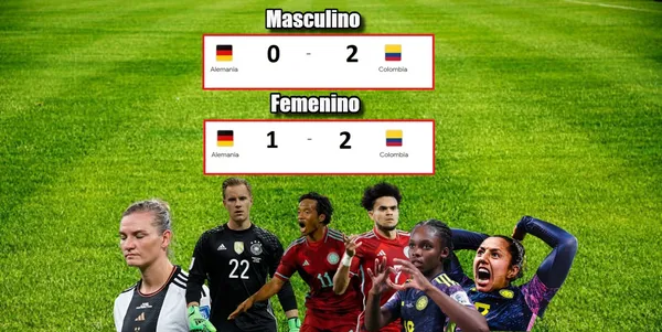 La Selección Colombia Masculina y Femenina en este año 2023 ha sido un dolor de cabeza para Alemania, a los germanos les duele mucho eso.