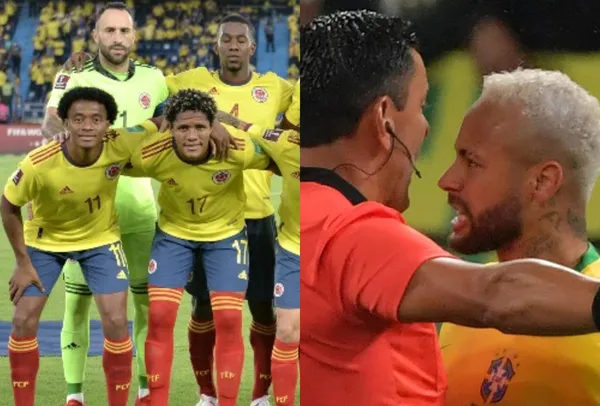 La Selección Colombia perdió en su visita a Brasil en medio de un partido muy polémico por el arbitraje.