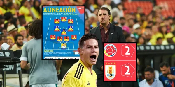 La Selección Colombia no pudo pasar el empate ante Uruguay en el Estadio Metropolitano Roberto Meléndez de Barranquilla.