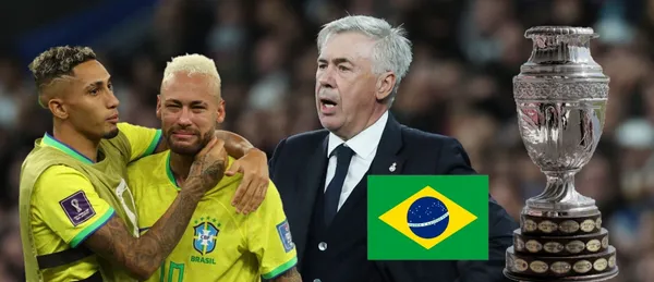La selección de Brasil recibió un golpe bajo de Carlo Ancelotti previo a la Copa América del otro año
