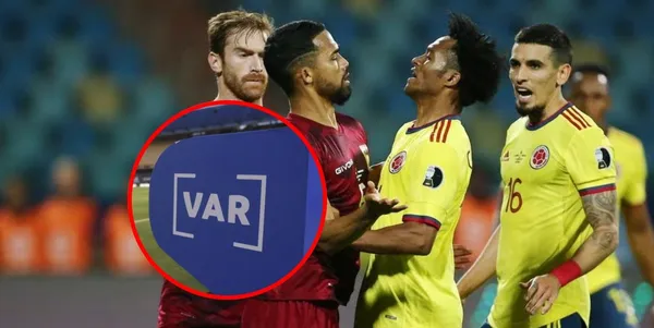 La Selección Venezuela recibió una ayuda del VAR para afectar a la Selección Colombia.