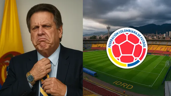 La sentencia de Ramón Jesurún a la Selección Colombia en Bogotá Foto: Escudoteca y Creada con ChatGPT