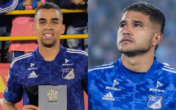 Larry Vásquez es una de las figuras de Millonarios y habló sobre Daniel Giraldo con quien disputa la posición