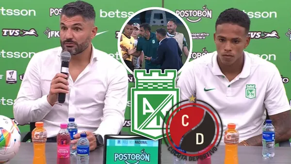 Las palabras de Javier Gandolfi en rueda de prensa tras la victoria de Nacional ante Cúcuta y su picante dardo Foto: Escudoteca y Captura de Dimayor