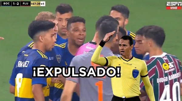 Lateral colombiano salió expulsado del partido en el Maracaná de Río de Janeiro.