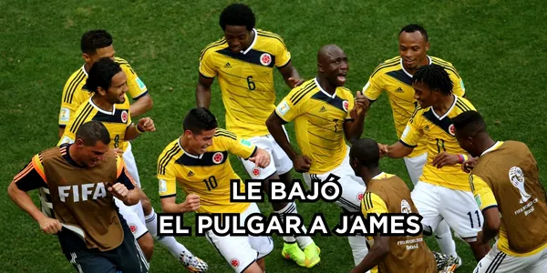 Le bajan el pulgar a James en la Selección. Foto tomada de Colombia tomada de Olympics.