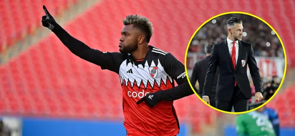 Le duele ver a Miguel Borja crack, insólita acción de Demichelis en River Plate