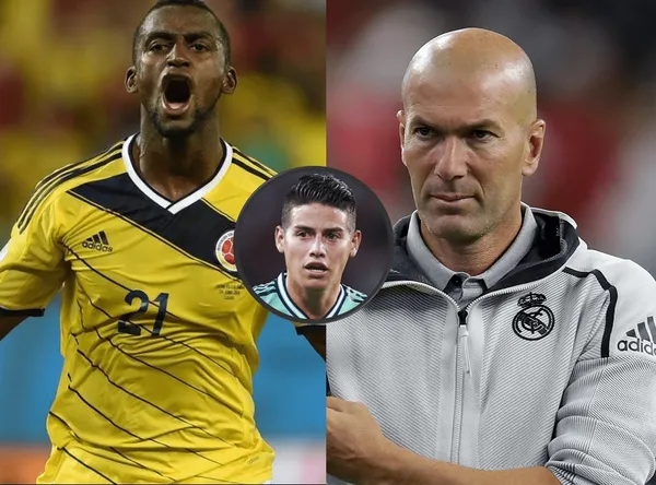 Le preguntaron a Jackson Martínez sobre la situación de James Rodríguez en Real Madrid y le mandó una indirecta a Zinedine Zidane