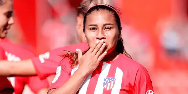 Leicy Santos volvió a tener una destacada presentación con la camiseta del Atlético de Madrid.