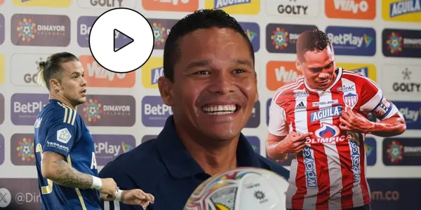 Leonardo Castro de Millonarios FC y Carlos Bacca de Junior FC