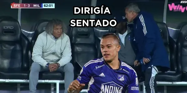 Leonardo Castro de Millonarios FC le rompió el arco a Santa Fe.