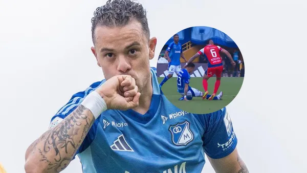 Leonardo Castro y la peor noticia que le pudo dar a Millonarios Foto MFC y Captura de Win Sports