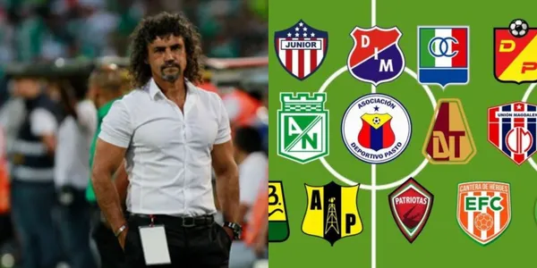 Leonel Álvarez descartado de frente por un equipo de Colombia.