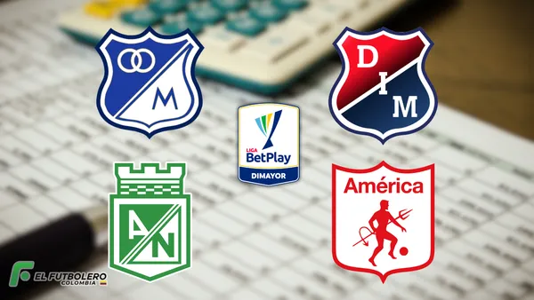 Liga Betplay. Foto: Escudoteca PN y Pexels