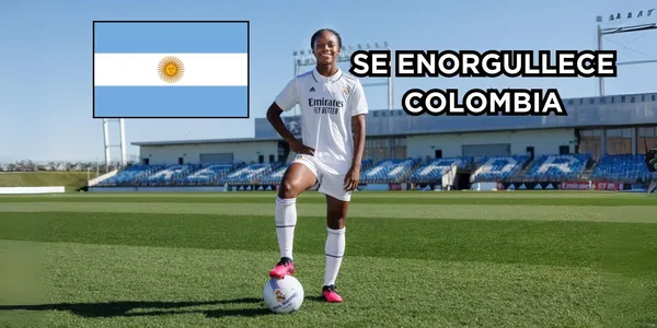 Linda Caicedo aplaudida por todo lo alto en Argentina. Foto de Linda tomada de Twitter @Linda__caicedo.