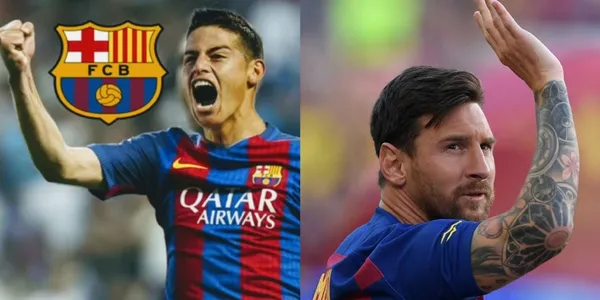 Lionel Messi hace noticia porque su futuro en incierto en el FC Barcelona y desde ya se barajan nombres, entre ellos el colombiano James Rodríguez