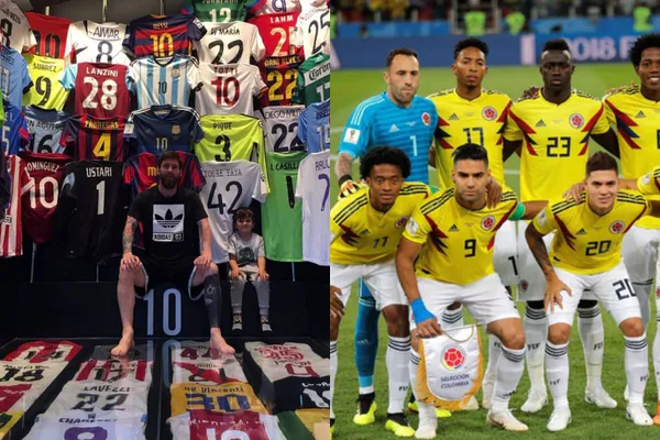 Lionel Messi tiene la camiseta de un colombiano en su museo personal.