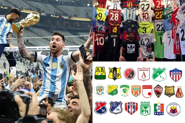 Lionel Messi tiene la camiseta de un equipo de Colombia en su museo personal.
