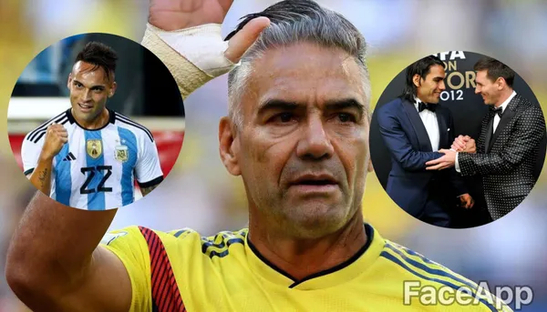 Lionel Messi y Falcao- Fotos: Superdepor, FaceAPP, Caracol Radio