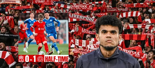 Liverpool está perdiendo parcialmente 1-0 ante Leicester City en la EFL Cup en Inglaterra