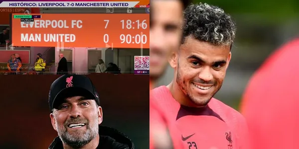 Liverpool goleó 7 a 0 al Manchester United en la Premier League de Inglaterra, una noticia que dejaría en shock a Luis Díaz.