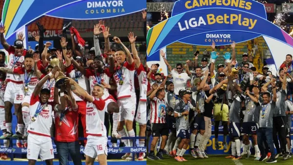 Lo bueno, malo y feo que dejó el 2025 en el Fútbol Profesional Colombiano - X @SantaFe y @JuniorClubSA