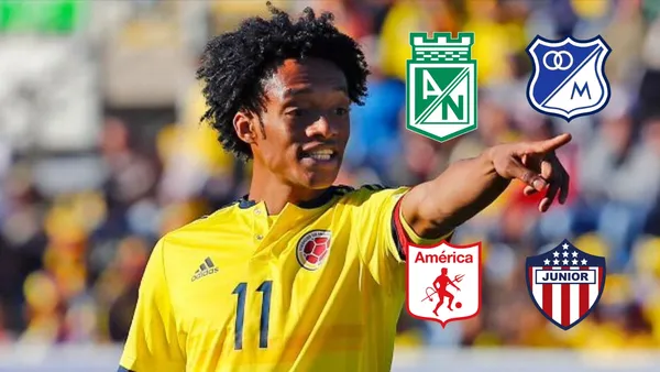 Lo llaman el nuevo Juan Guillermo Cuadrado por ser desequilibrante en la banda, tiene 21 años y juega en uno de los grandes clubes de Colombia ¿Quién es?