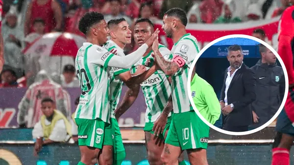 ¿Lo piden afuera? Esto dice la hinchada de Atlético Nacional sobre el equipo y Gandolfi Foto: Captura de Win Sports y Nacionaloficial