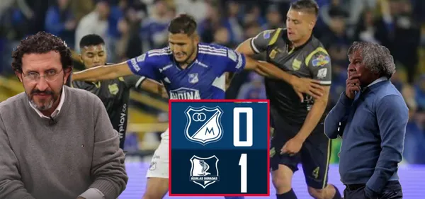 Lo que dijo Meluk tras la derrota de Millonarios (Foto Youtube, Redes Millonarios, Futbolred)