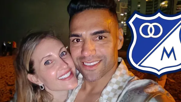 Lorelei Tarón y Radamel Falcao García Foto: Falcao y Escudoteca