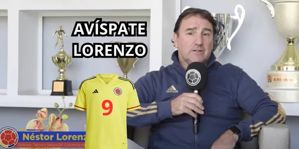 Lorenzo a poner la lupa en los delanteros. Foto de Lorenzo tomada de Lorenzo tomada de FCF Web Site, camiseta de Colombia de Adidas