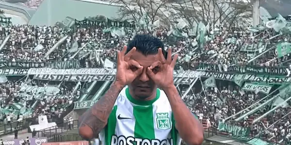 Los aficionados de Atlético Nacional celebraron por todo lo alto el gol de Jefferson Duque.