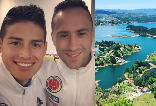 Los colombianos David Ospina y James Rodríguez tienen buenas propiedades en Colombia.