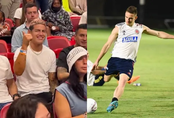 Los colombianos James Rodríguez y Rafael Santos Borré por estos días tienen agendas muy diferentes.