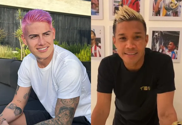 Los colombianos James Rodríguez y Teófilo Gutiérrez sorprendieron en las redes sociales con mensajes bastantes diferentes.