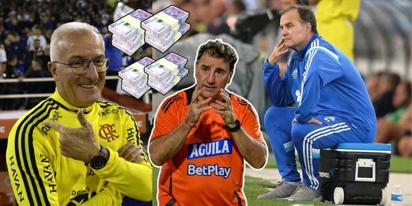 Los entrenadores Dorival Júnior, Néstor Lorenzo y Marcelo Bielsa